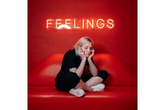 Image Young woman sitting with her feelings being sad